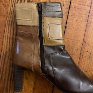 New York Transit high heel zip boots